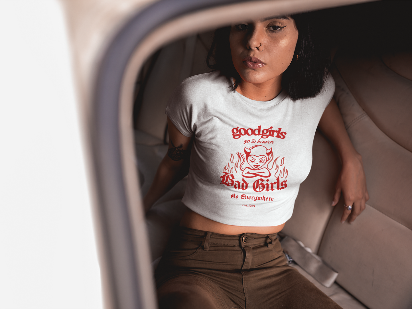 Bad Girls Travel Crop